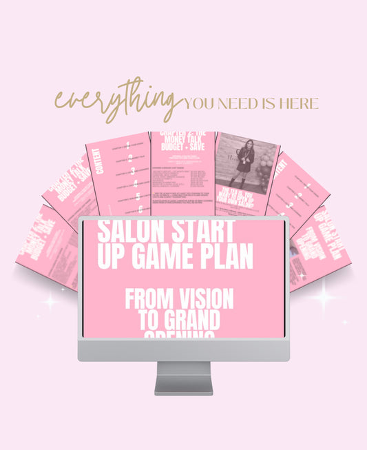 SALON START UP GAME PLAN