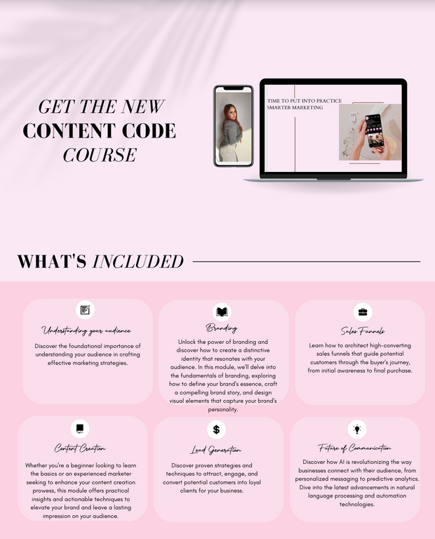 The Content Code (w/ free 15 minute consultation and social media audit)