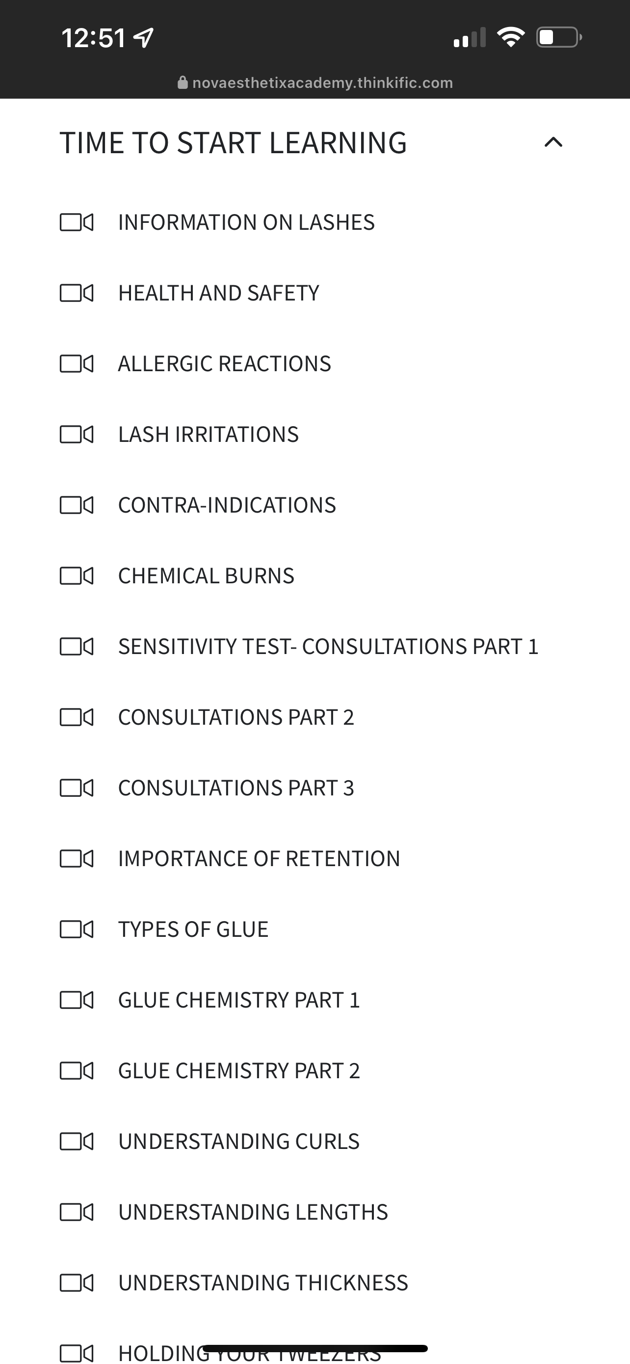 Eyelash Extensions Course